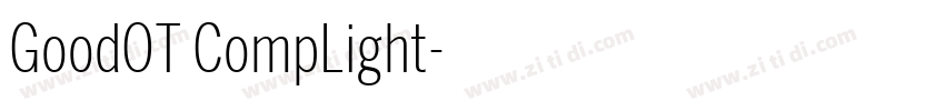 GoodOT CompLight字体转换